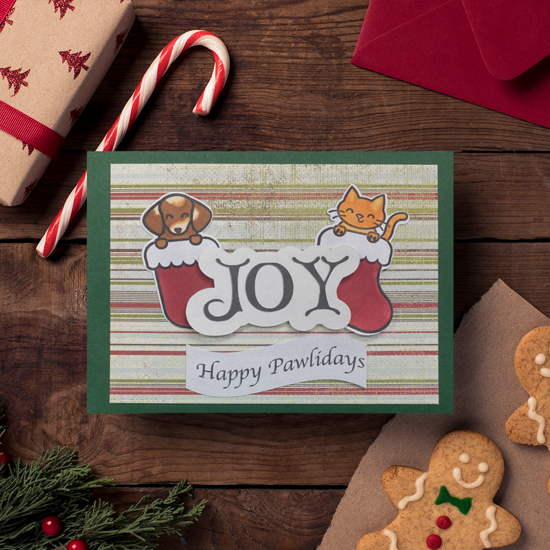Happy Pawlidays Greeting Card
