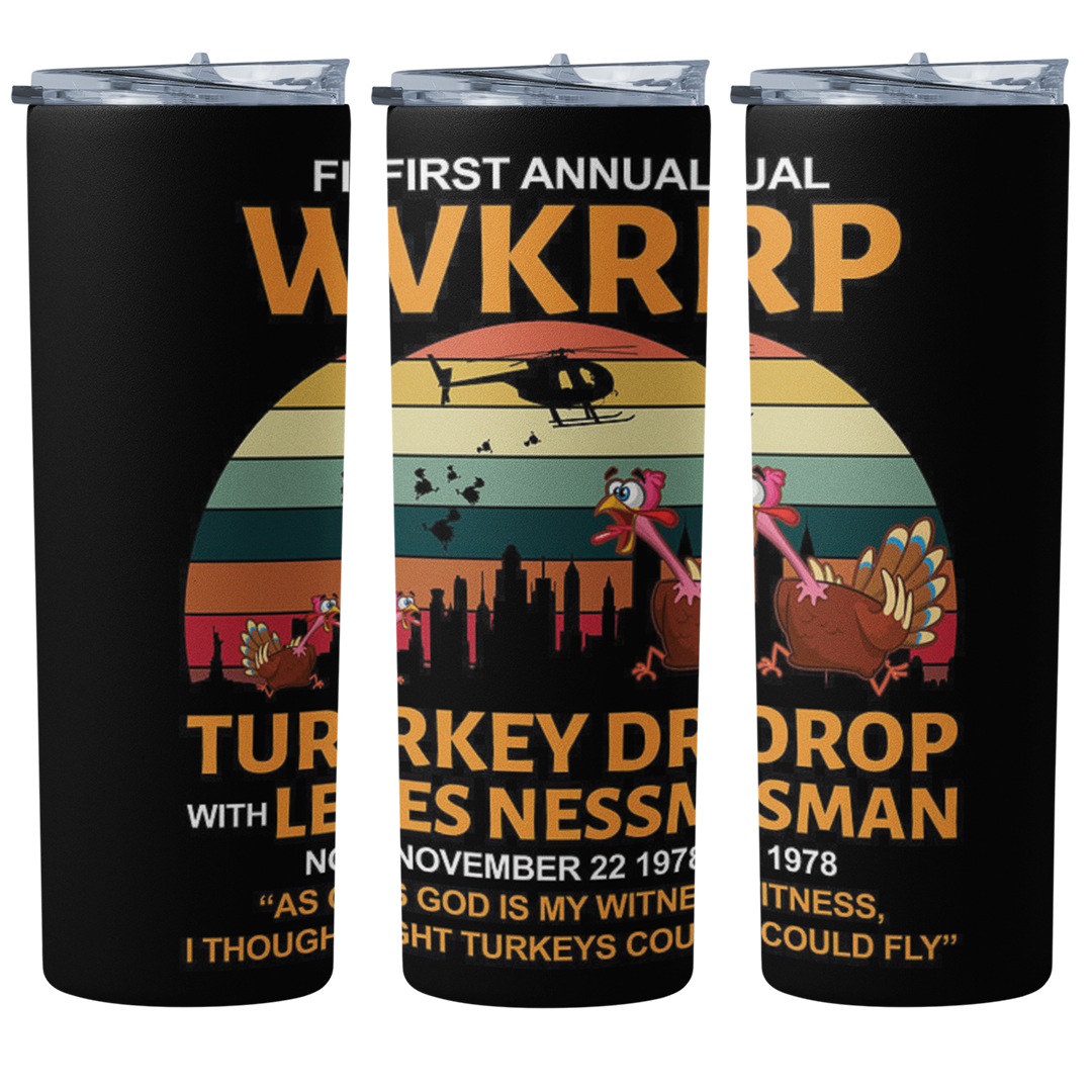 WKRP Turkey Drop Tumbler