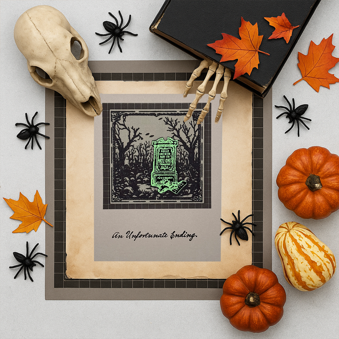 Haunted Green Gothic Greeting Cards