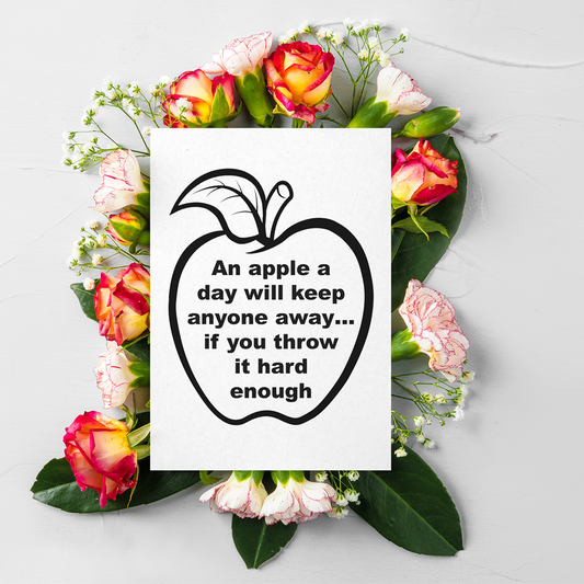 An Apple A Day Greeting  Card