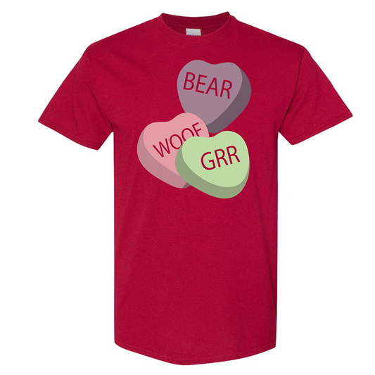 Bear Conversation Hearts T Shirt