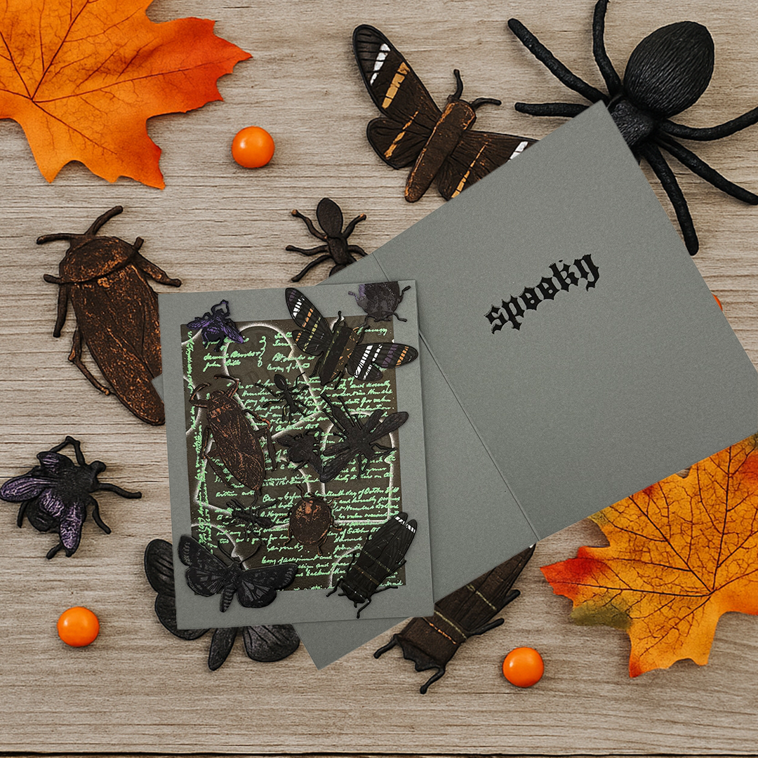 Creepy Crawly Halloween Greeting Card