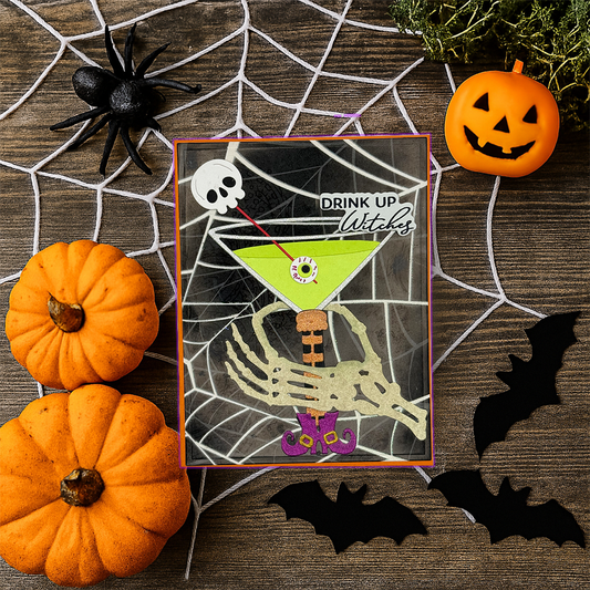 Drink up Witches Halloween Greeting Card