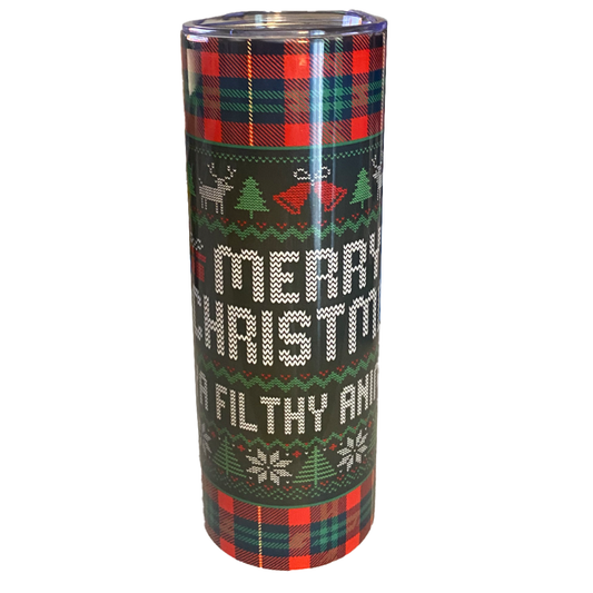 Merry Christmas Ya Filthy Animal Tumbler