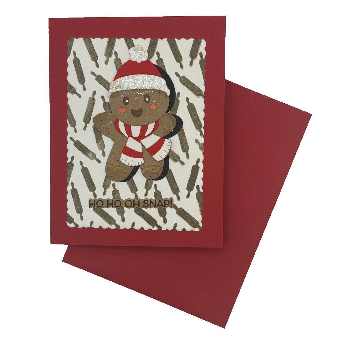 Ho Ho Oh Snap! Gingerbread Greeting Card