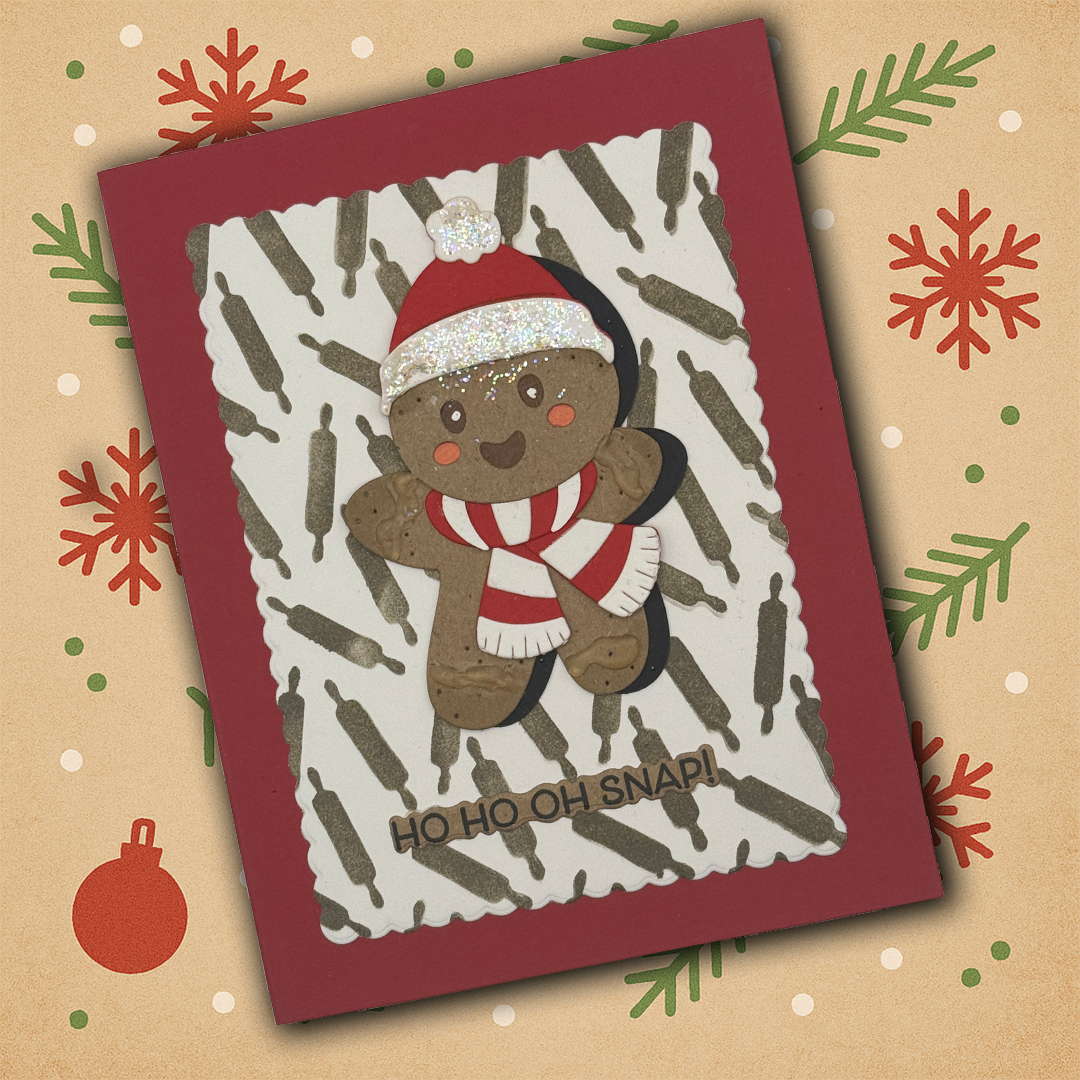 Ho Ho Oh Snap! Gingerbread Greeting Card
