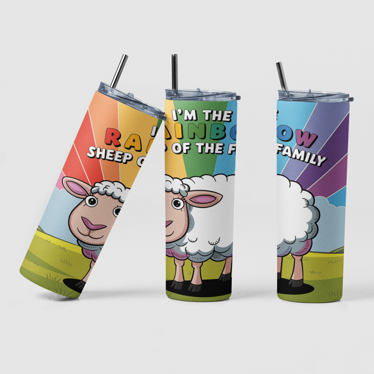 I am the Rainbow Sheep Tumbler