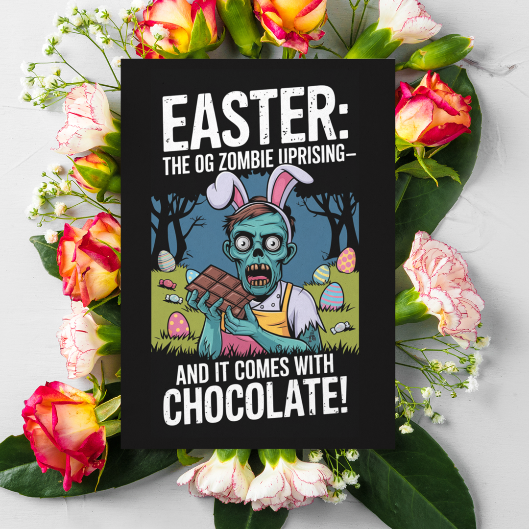 Easter The OG Zombie Rising Greeting Card