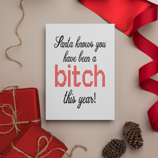 Santa Knows Greeting Card