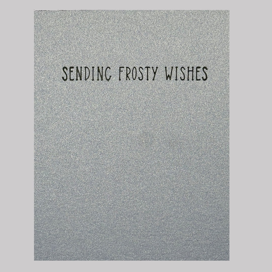 Frosty Wishes Snowman Holiday Card