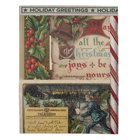 Victorian Christmas Collage Holiday Card