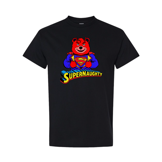 Supernaughty Bear Parody T Shirt