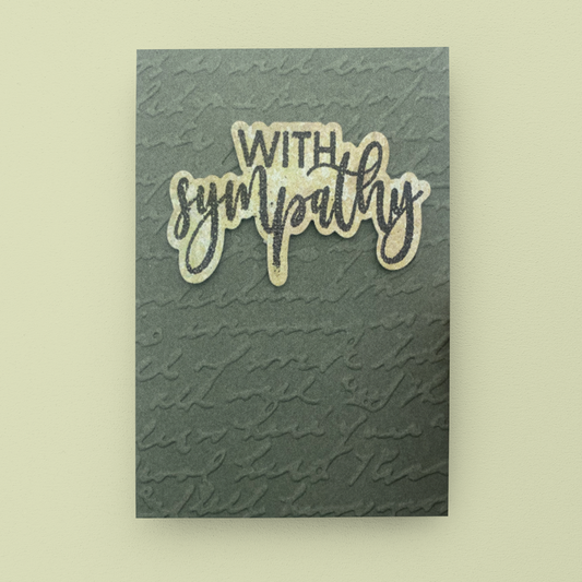 With Sympathy Card